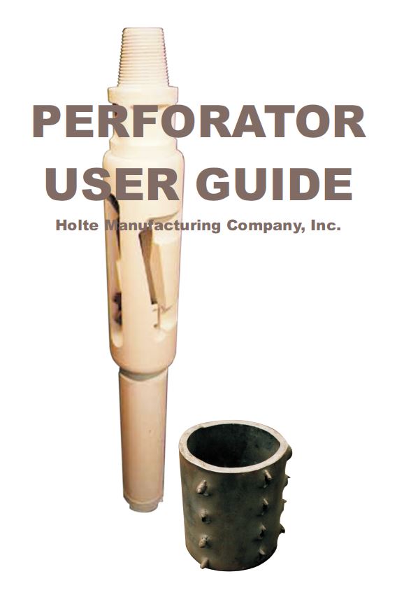 Holt Casing Perforator user Manual